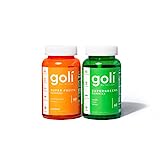 Goli® Super Gummy Bundle - SuperGreens & SuperFruits - Essential Vitamins and Minerals. Health from Within with Collagen-Enhancing Ingredients