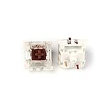 Gateron MX SMD Gateron Switches 3pin SMD LED Underglow Led Compatible for MX Mechanical Keyboard Transparent Cover White Base(SMD Brown68PCS