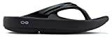 OOFOS Women's Oolala Thong, Black, 10 M US