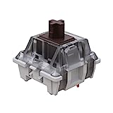 Gateron KS-9 RGB Mechanical MX Type Key Switch - Clear top (65 Pcs, Brown)