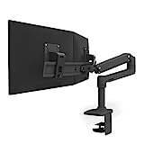 Ergotron – LX Dual Direct Monitor Arm, VESA Desk Mount – for 2 Monitors Up to 25 Inches, 2 to 11 lbs Each – Matte Black