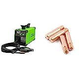 Forney Easy Weld 261, 140 FC-i MIG Welder, 120V, Green & 60171 Contact Tip For Mig Welding, Tweco Binzel or Clarke.030, 4-Pack,Copper