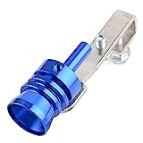 Exhaust Sound Whistle Maker - 2Pcs Roar Maker Exhaust Pipe Oversized Roar Maker Car Auto Exhaust Pipe Loud Whistle Sound Maker Car Modification Tool (XL, Blue)
