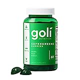 Goli SuperGreen Gummy Vitamin - 60 Count - Essential Vitamins and Minerals - Plant-Based, Vegan, Gluten-Free & Gelatin Free - Health from Within