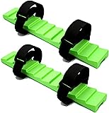 Ladder Stabilizer for Fiberglass and Folding Ladders. - Ladder Frog Safety Attachments Prevents Sliding and Protects Surfaces - Non-Conductive - (Frogs and 18' Adapter Straps Bundle Pack)