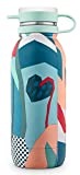 Ello Damen Vacuum Insulated Stainless Steel Water Bottle with Leak-Proof Lid, 20 oz, Yucca Floral