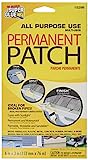 Super Glue Permanent Reinforced Polyester Fiberglass Patch #15298,Black