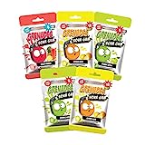 Grenades Gum SOURS - Intense Sour Power Chewing Gum - SOUR GUM Variety Pack of 5 (120 Pieces) - BUILD YOUR OWN BUNDLE - Three Intense SOUR Flavors To Choose From