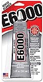 E6000 237040 2-Ounce Industrial Strength Craft Adhesive, White Blanco - 2 Pack