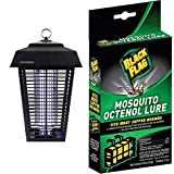 Flowtron BK-80D 80-Watt Electronic Insect Killer, 1-1/2 Acre Coverage , Black & Black Flag BZ-OCT1 Bug Zapper Octenol Lure, Universal Fit